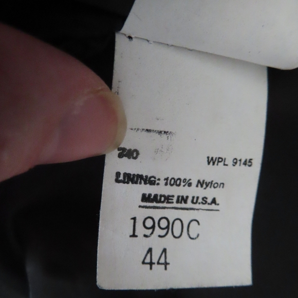 Vintage EXCELLED 1927 Black Leather Jacket- USA sz 44 - Picture 11 of 12